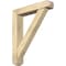 Ekena Millwork Traditional Craftsman Rough Sawn Bracket w/ Offset Brace, Douglas Fir, 6"W x 30"D x 36"H BKT0604X30X36TRA04RDF - alternate 1